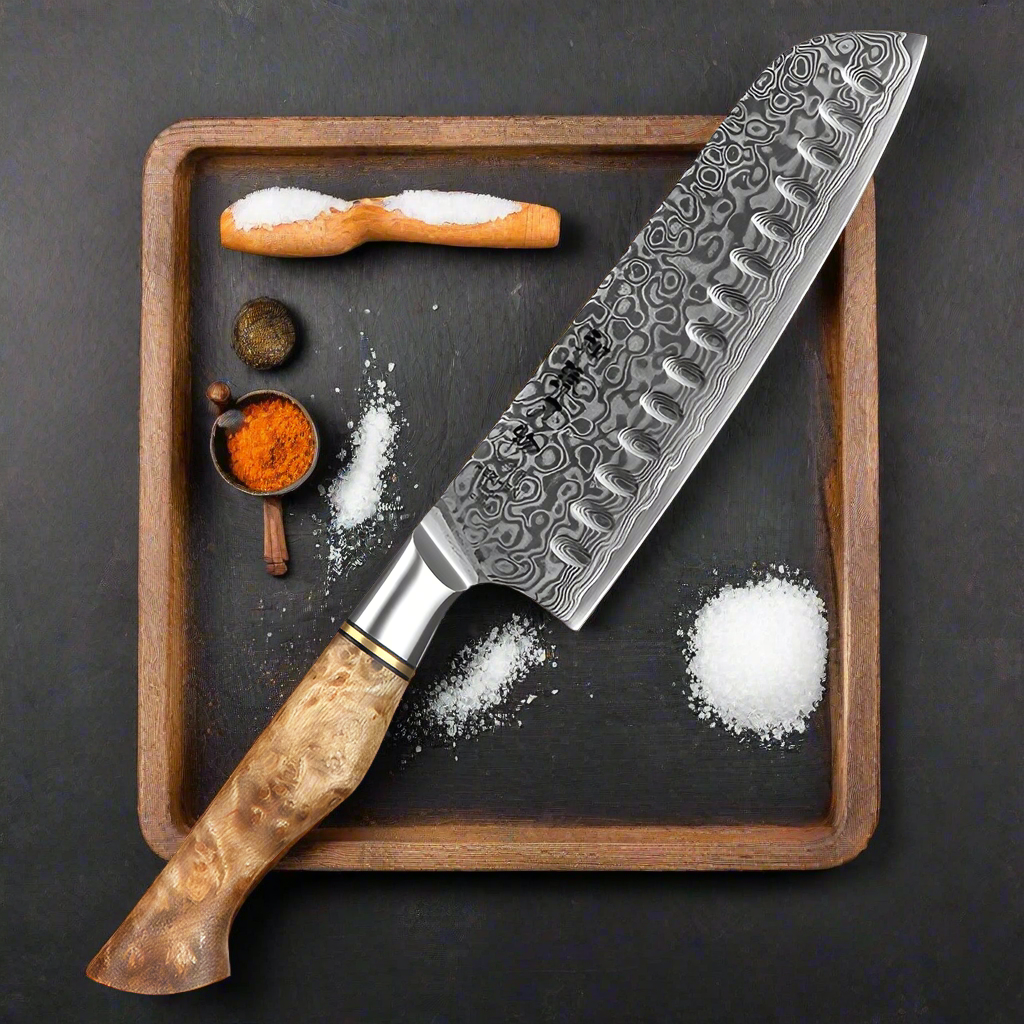 Kiwami Hikari
 (極み 光) | Ultimate Light Damascus steel knife - Artistic Knives