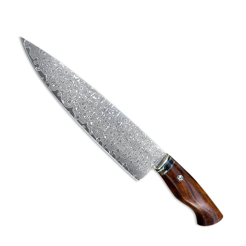 Damascus steel knife with VG10 steel core