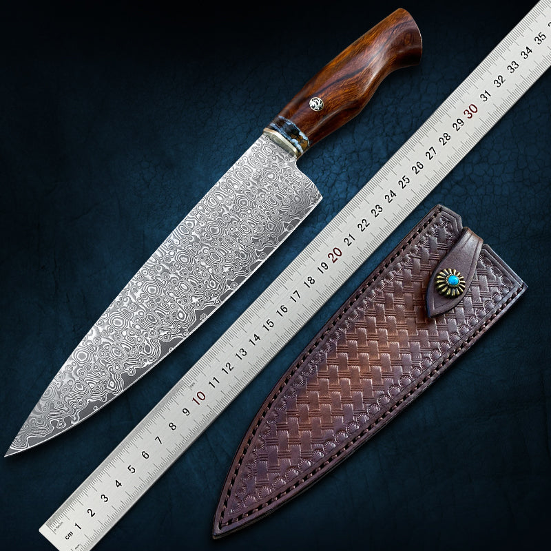 Artisan Damascus Chef's Knife - Artistic Knives