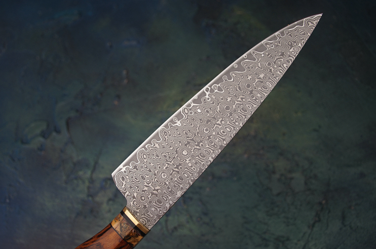 Artisan Damascus Chef's Knife - Artistic Knives