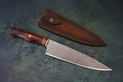 Artisan Damascus Chef's Knife - Artistic Knives