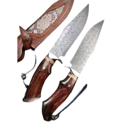 Handcrafted Damascus steel knife by Artistic Knives