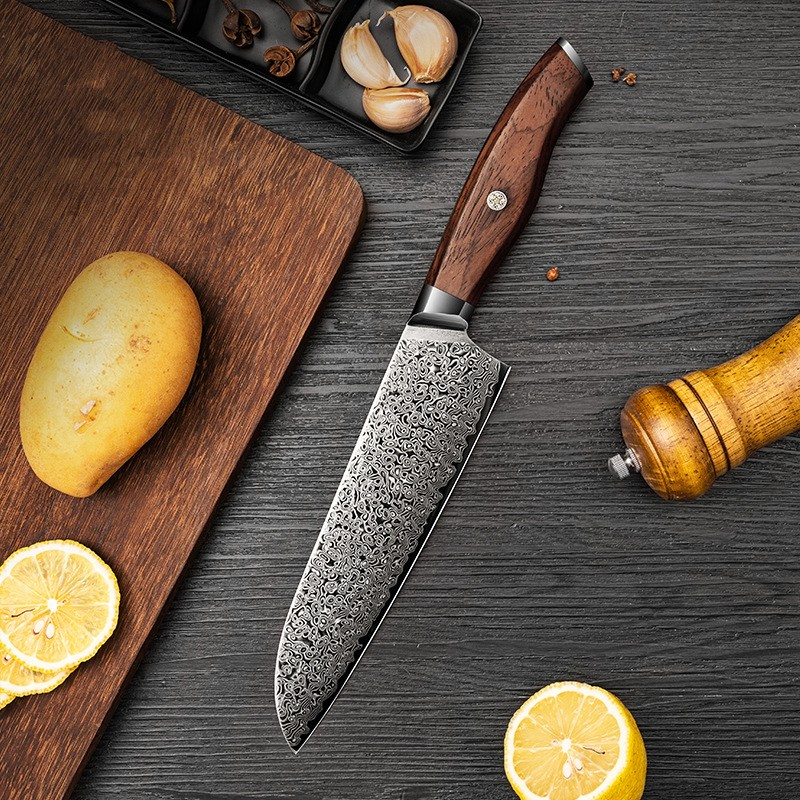 Damascus Steel Sande Chef Knife - Artistic Knives