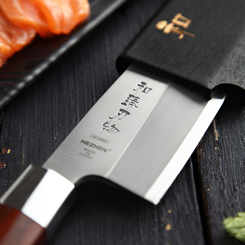 Kawa Mamoru  (河鎮) | Hezhen 180mm professional fish head Kitchen knife - Artistic Knives