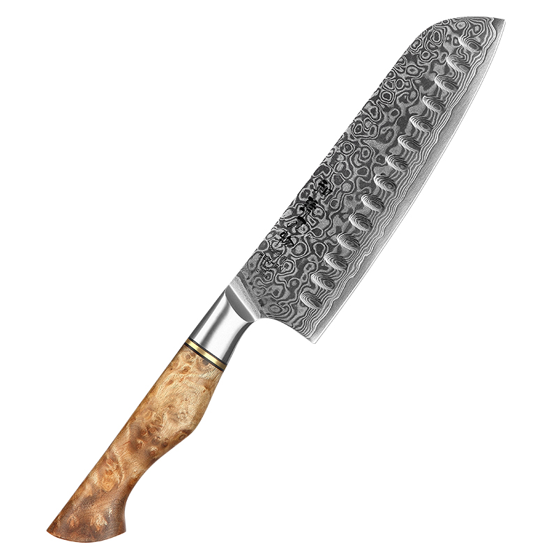 7-inch slicing knife made from 67 layers of super Damascus steel