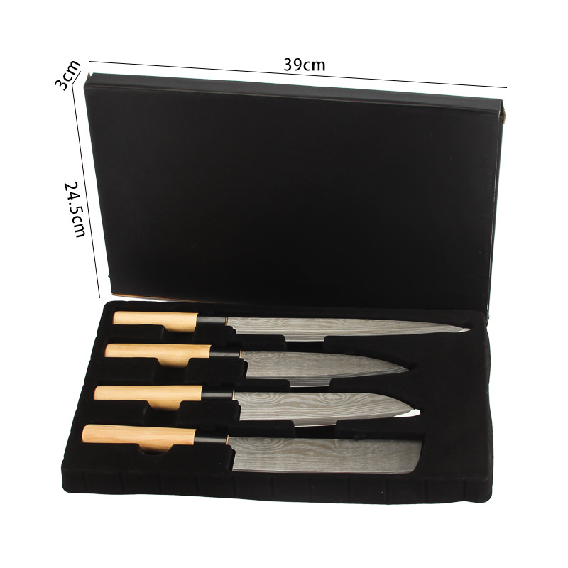 Premium Stainless Steel Multi-Purpose 4 Piece Knife Set - Artistic Knives