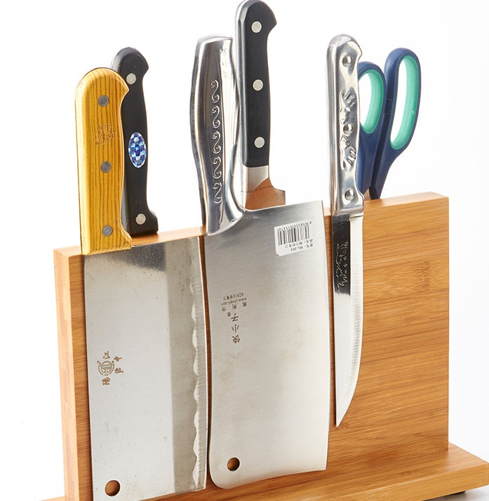 Versatile magnetic knife holder from Artistic Knives, designed to keep kitchen knives organized and hygienic